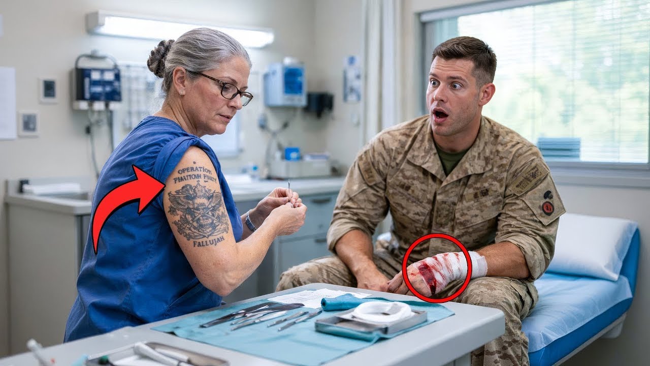 Le Commandant De La Marine A Refusé D'aider… Jusqu'à Ce Que L'infirmière Montre Son Tatouage D'unité