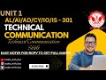 Technical Communication | UNIT 1 | AL301 , AD301 , CY301 |One Shot | RGPV 3rd Semester | #rgpv #ai