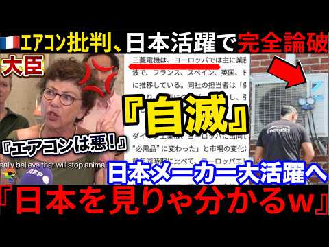 🇫🇷『日本を見ろよ！』エアコン規制の欧州で悲劇も→🇯🇵日本のダイキン・三菱爆売れで完全論破されていた件...