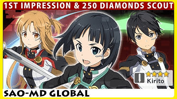 Recalling Moments The New OS Characters 1st Impression & 250 Diamonds Scout (SAO Memory Defrag)