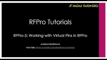 RFPro-5: Working with Virtual Pins in RFPro