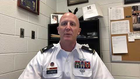 Senior Army Instructor welcome to JROTC