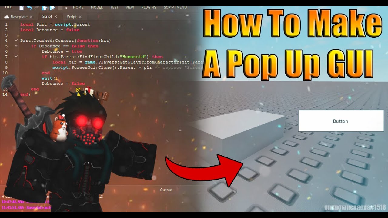 Roblox Overhead Gui Script Pastebin - how to make an overhead gui roblox scripting tutorial