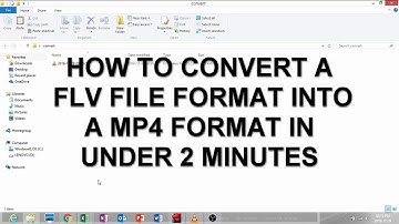 How to convert a FLV format to mp4 format  in under 2 mins