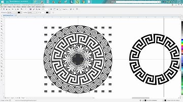 Corel Draw Tips & Tricks Greek Pattern clean up, a hard one! PART 3