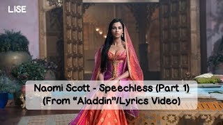 Aladdin (2019) - Speechless (Part 1) [Lyrics Video]