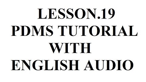 PDMS BEGINNER LESSON 19. HOW TO OFF ANY COMPONENT MTO.