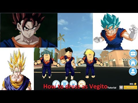 How To Dress As Vegito Tutorial Roblox Youtube - roblox vegito clothes