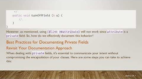 Accessing a private field from Java documentation comments