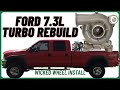 How To Rebuild a 7.3 GTP38 Turbo on a 99-03 Ford Powerstroke Super Duty F250 or F350