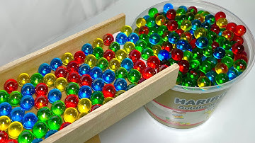 Marble Run ASMR Race ☆ HABA Slope & Dump Truck Excavator Ambulance Forklift Garbage Truck Tractors