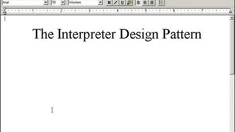 The Interpreter Design Pattern