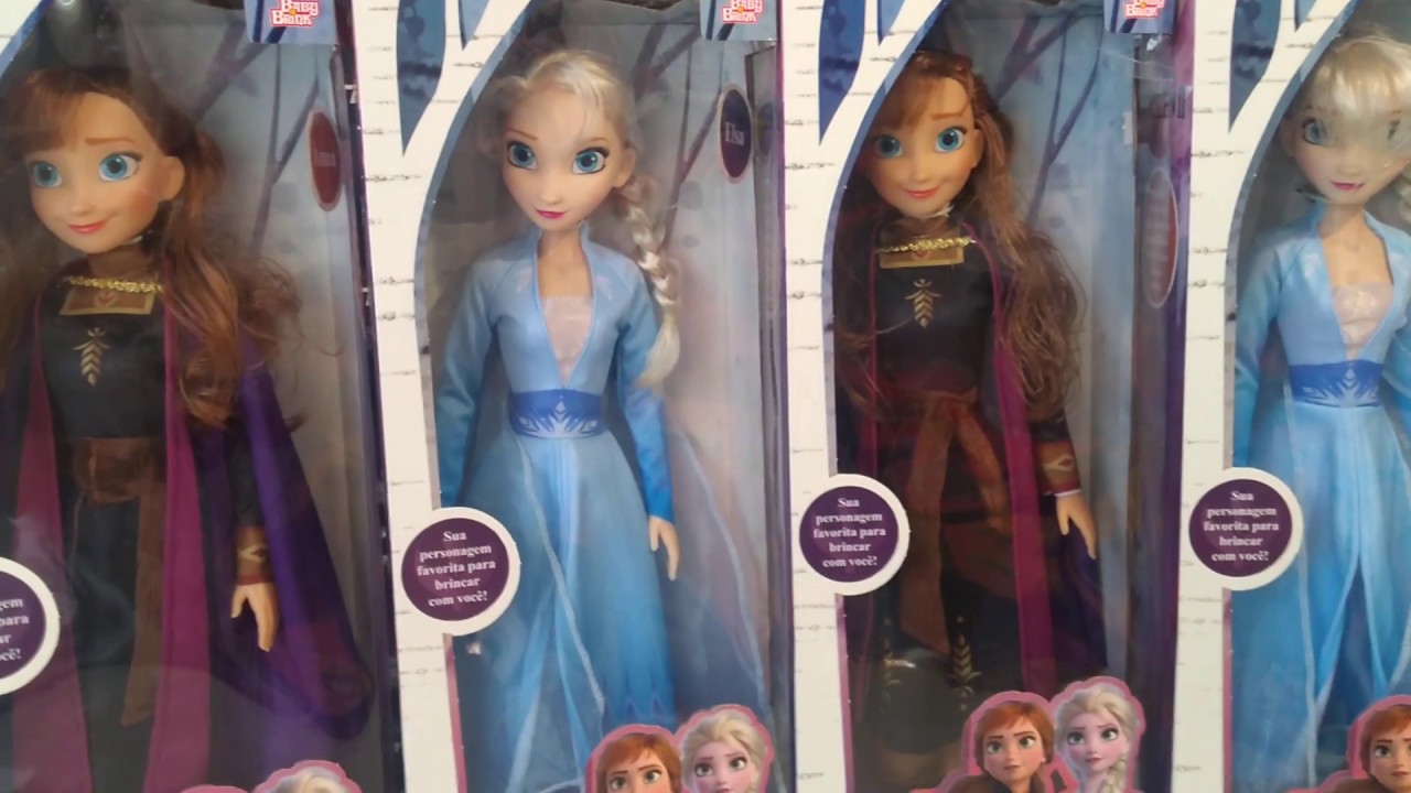 Boneca Gigante Elsa Frozen II 80cm Disney Baby Brink em Promoção é