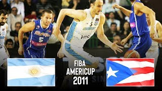 Argentina 🇦🇷 v Puerto Rico 🇵🇷 - Classic Full Games | FIBA AmeriCup 2011