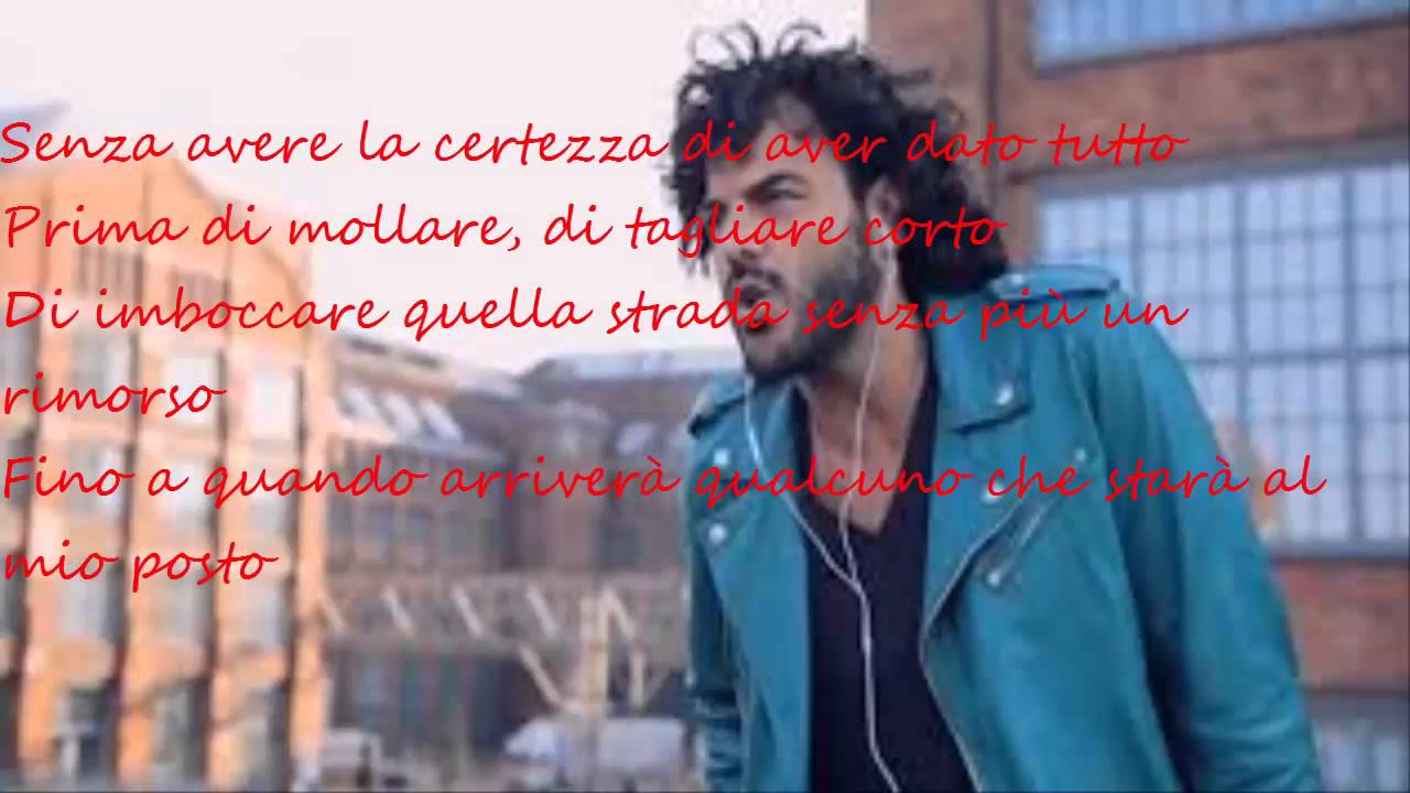 Francesco Renga Il Mio Giorno Più Bello Nel Mondo Lyrics Youtube
