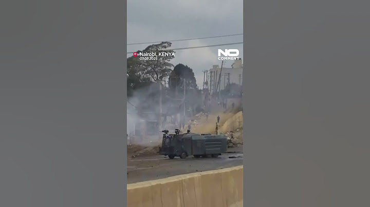 Kenyan police disperse protesters with tear gas in Nairobi #shorts #nocomment