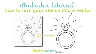 Illustrator Tutorial - How to Turn a Drawing into a Vector using Adobe Illustrator