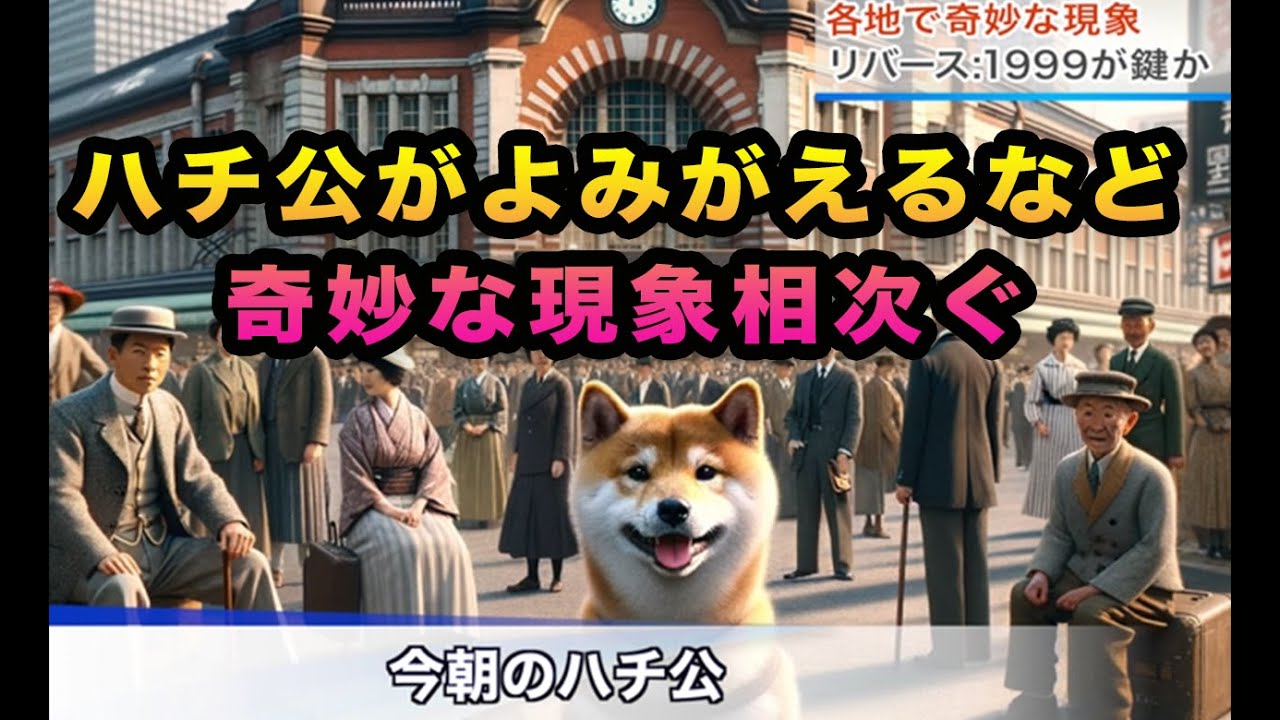【衝撃】渋谷ハチ公が蘇るなど各地で異常現象