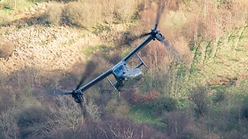 CV-22 Osprey in the Mach Loop.