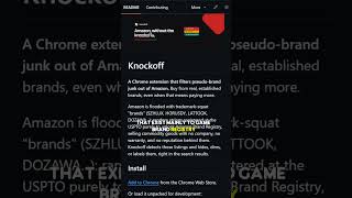 Knockoff: a Chrome extension that spots and dims Amazon pseudo-brands locally