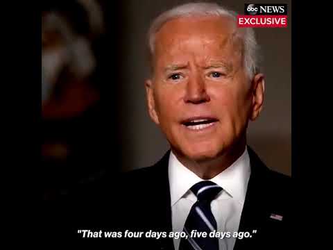 Biden Dismisses Afghans Falling Out Of Planes By Saying “That Was 4-5 Days Ago,” It Was 2 Days Ago