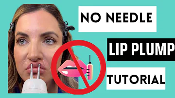 No Needle 💉Lip Plump 👄Hack THAT WORKS!! Using the NuFACE Device. #nuface #lipplumper  #lipfiller