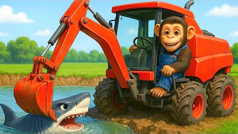 Wheel Theft Incident, Smart Monkey Farmer Gets Back Wheel At Shark Lake - FarmWork | Cobby Farm