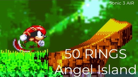 Sonic 3 A.I.R : 50 Rings Speedrun at Angel Island 1 As Mighty