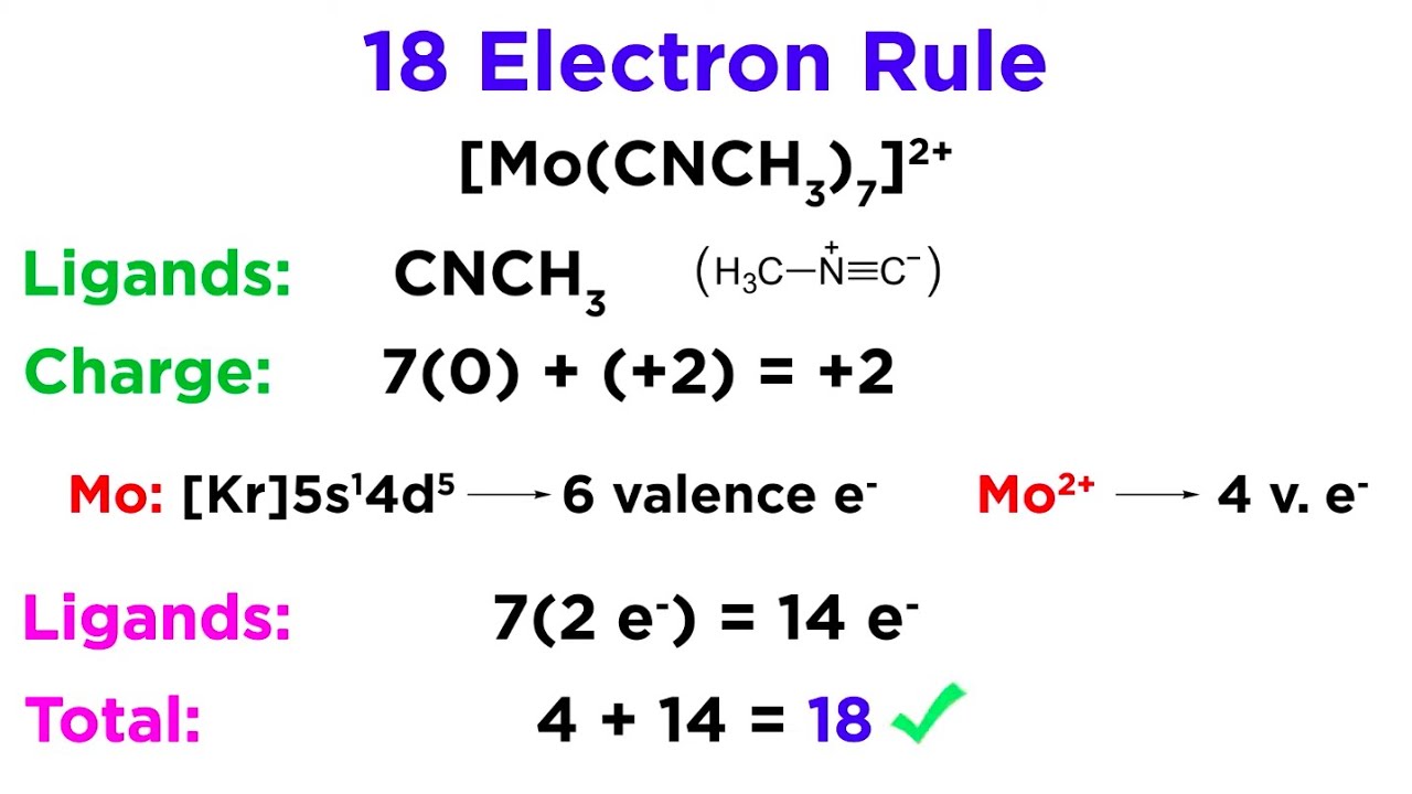 More Practice With The 18 Electron Rule YouTube