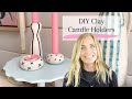 DIY Clay Candle Holders - These are Cute!