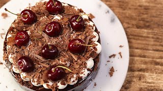 【フォレノワール】黒い森の作り方。さくらんぼとチョコレートのケーキ Black Forest Cake