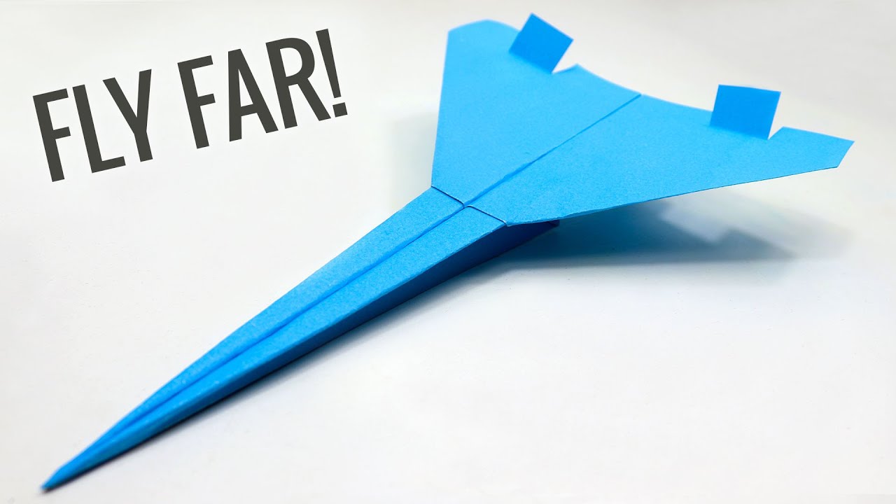 How To Make An EASY Paper Airplane Glider That FLY FAR YouTube