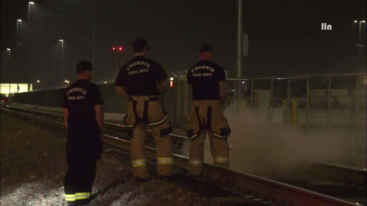 Man Arrested After Setting Train Tracks On Fire GLENDALE, AZ YouTube