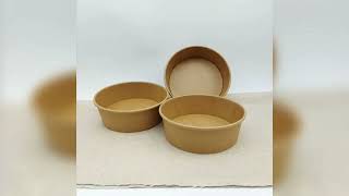 Kraft Paper Soup Bowl | Leak-Proof Takeaway Food Container