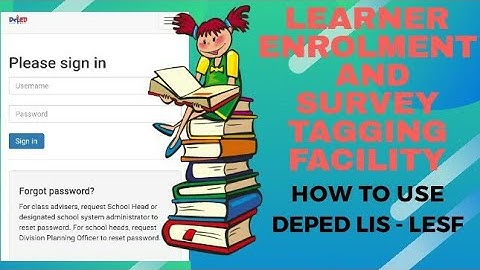 LESF Tagging in LIS - Adviser