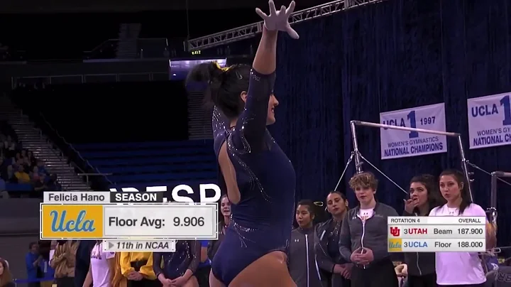Felicia Hano Floor UCLA vs Utah 2020 9.950