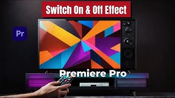 As a PRO Editor I Found the SECRET to Creating REALISTIC Tv Switch On Off Effects in Premiere Pro