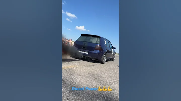 VW Golf 1.9 tdi 400+HP #dragrace #launch #tdi
