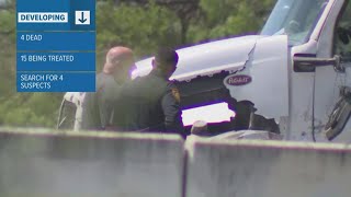 Suspects wanted in deadly Texas bus crash