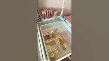 Organizing Gisou drawer 💛 #asmr #organize #organizing #asmrsounds #aesthetic #makeuporganizer