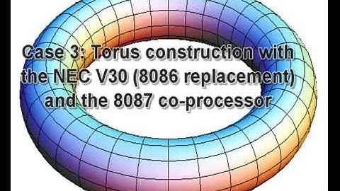 8086 vs 8086 + 8087 vs NEC V30 + 8087