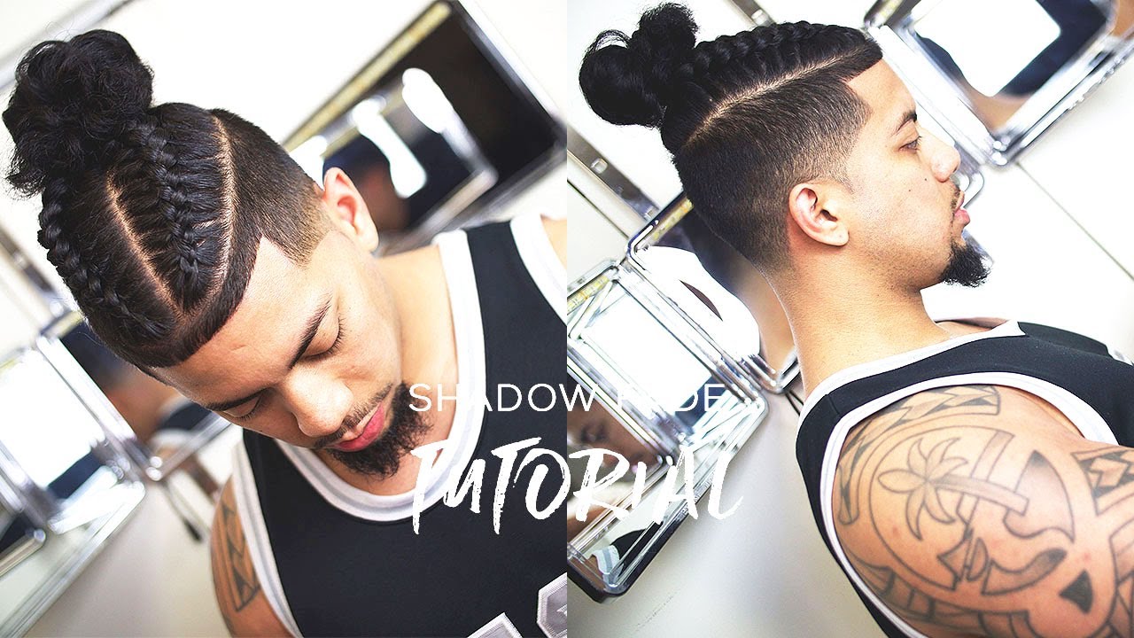 How To Do A Shadow Fade Man Bun Self Cut System Youtube