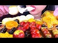 ASMR Tanghulu Candied Fruit and Marshmallows NO TALKING Ice Cracking Sounds | ASMR Phan