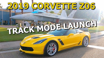 CRAZY 2019 CORVETTE Z06 TRACK MODE LAUNCH