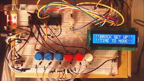 Rumble Alarm Clock | Embedded Systems Project Spring 2018