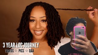 3 Year Loc Journey (Videos &amp; Pictures) + Answering FAQS! | TAYLORRLAUREN