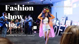 Fashion show vlog.. walking my 2nd ever runway show