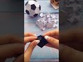 Diy paper craft football making . image