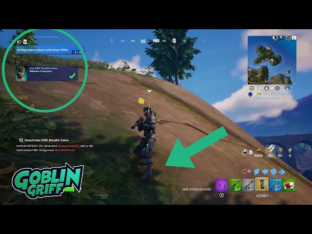 How to use EMP Stealth Camo (easy method)  Fortnite Solid Snake Questline  