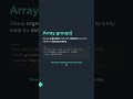 💼 Array.group() | Interview Question #Shorts